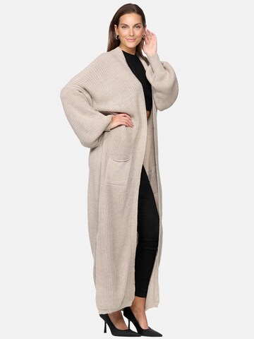 Elara Gebreide mantel in Beige