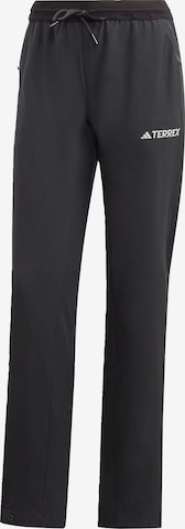 ADIDAS TERREX Regular Workout Pants 'Liteflex' in Black: front