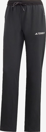 Pantaloni outdoor 'Liteflex' ADIDAS TERREX pe negru / alb, Vizualizare produs