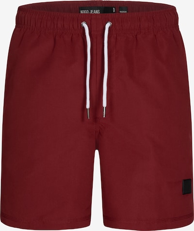 INDICODE JEANS Shorts de bain en rouge foncé, Vue avec produit