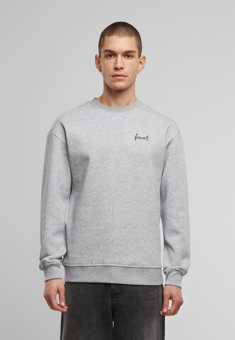 Forvert Sweatshirt 'Crewn. Carlsbad' in Grau: Vorderseite