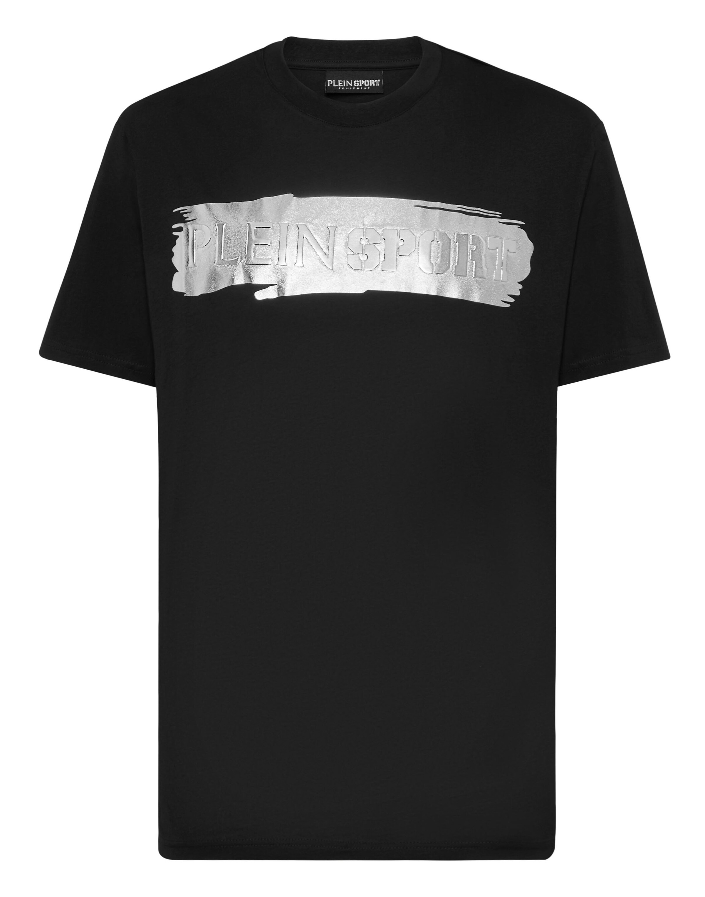 Plein Sport Shirt 'Silver Brush' in Black: front