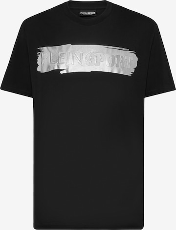 Plein Sport Shirt 'Silver Brush' in Black: front