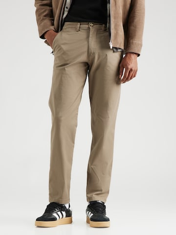 SELECTED Regular Chino Pants 'SLHNEW MILES' in Brown: front
