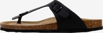 Zoccoletto 'Leder-Pantoletten „Joy“' di The Divine Factory in nero: frontale