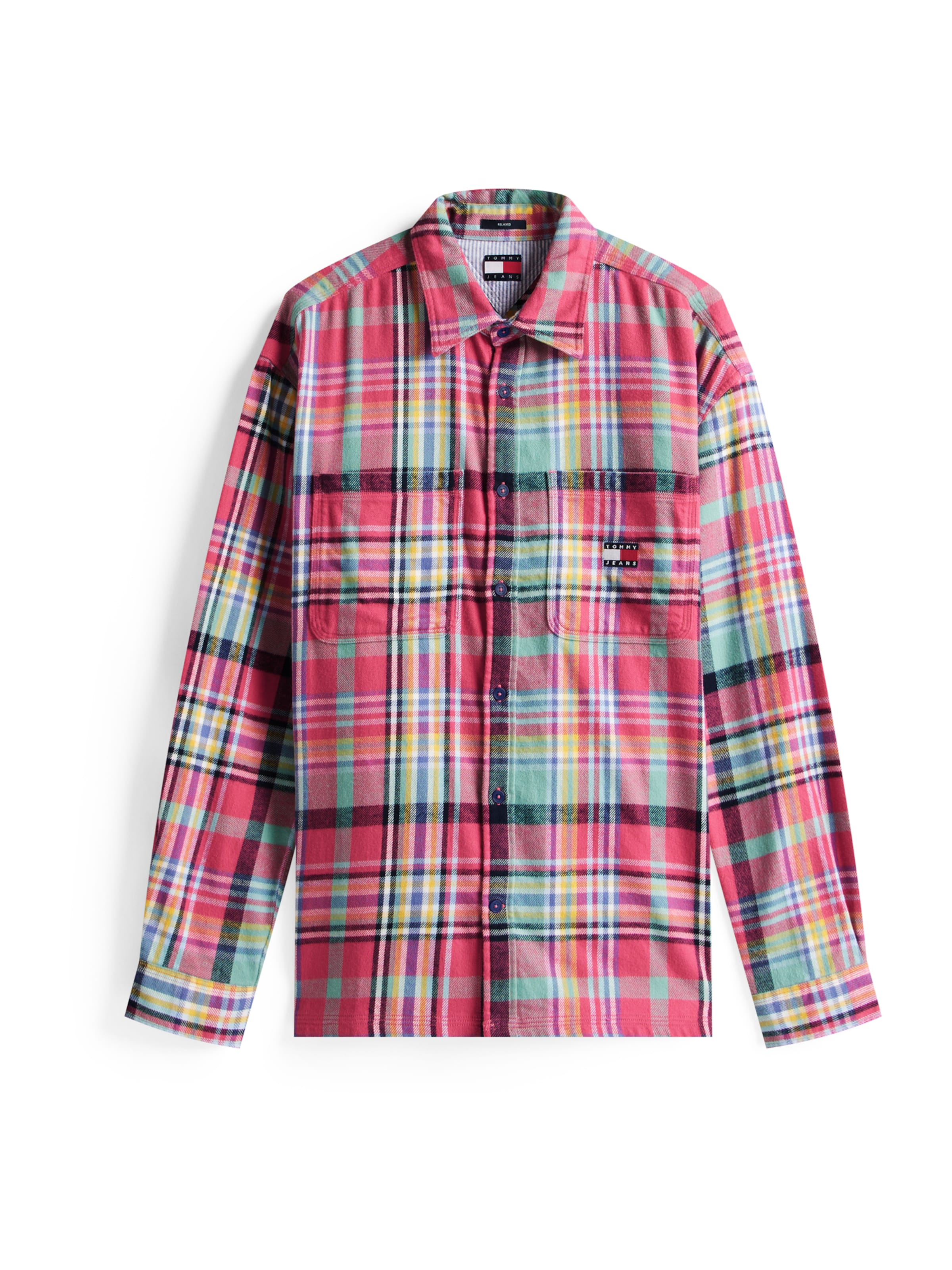 rožinė Tommy Jeans Marškiniai: priekis