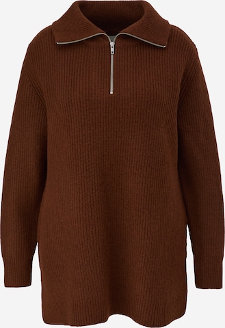 TRIANGLE Sweater in Brown: front