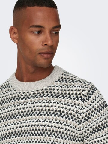 Only & Sons Trui 'ONSMusa' in Grijs