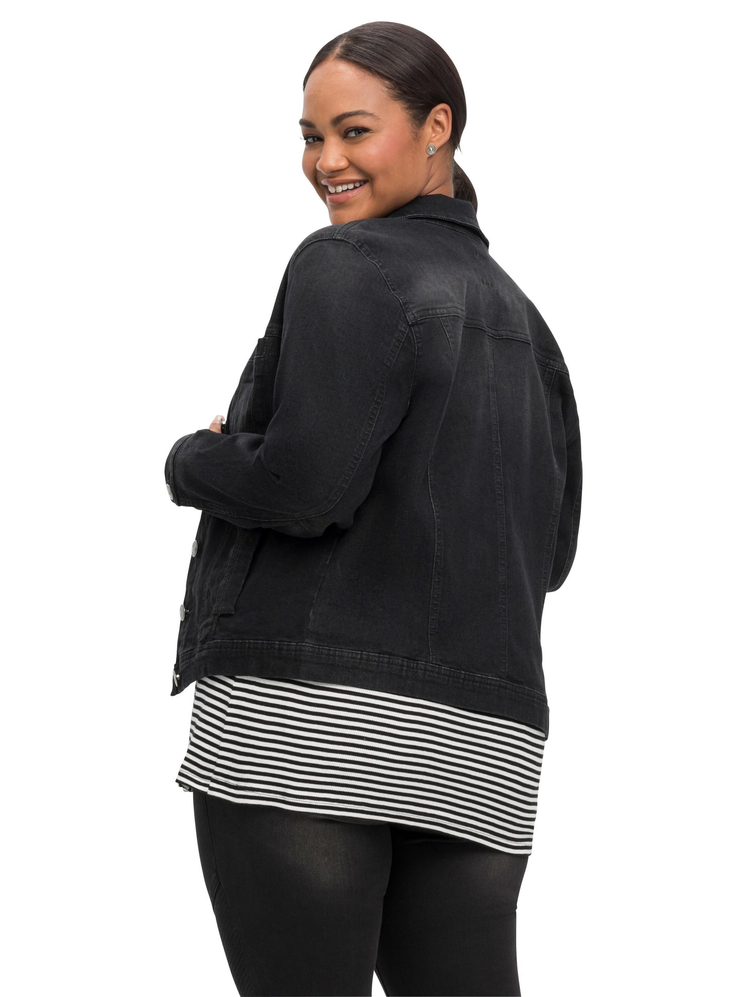 Veste mi-saison SHEEGO en noir