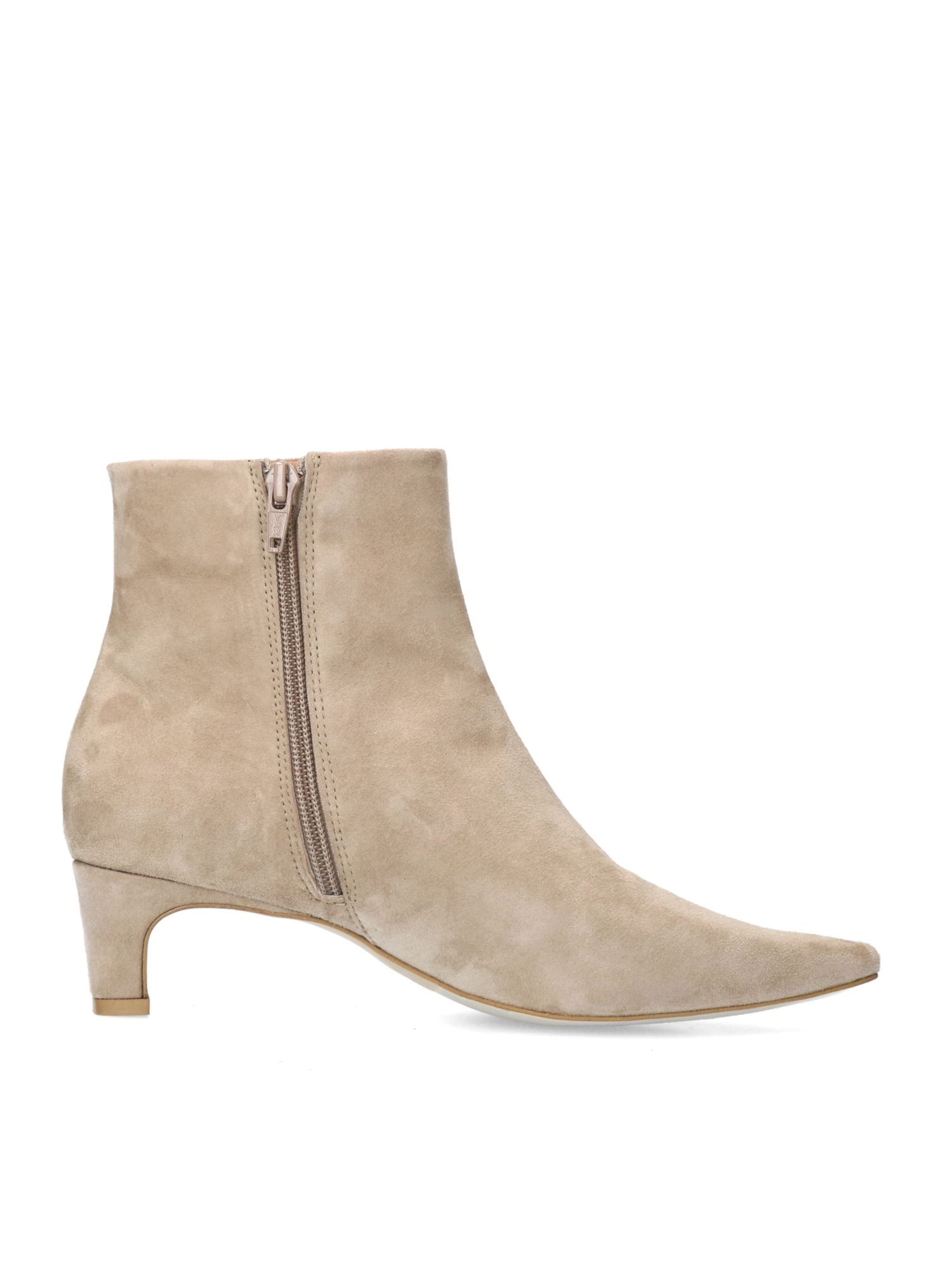 MANFIELD Ankle Boots in Beige