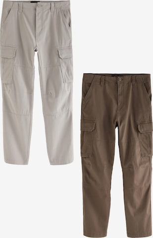 Pantalon cargo Next en beige : devant