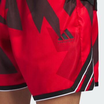 ADIDAS PERFORMANCE Loose fit Sports trousers 'Crazy Lite' in Red