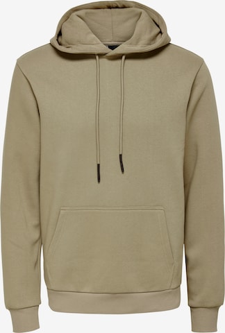 Only & Sons Regular fit Sweatshirt 'Ceres' in Brown: front