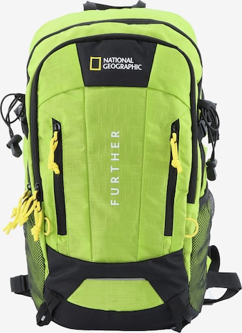 National Geographic Backpack in Green: front