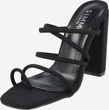 Simmi London Mules 'HEERA' in Black: front