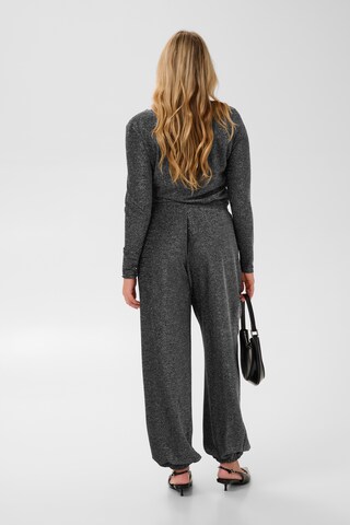 KAFFE CURVE Loose fit Trousers 'Rebaccy' in Silver
