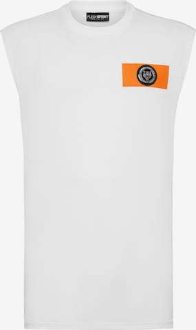 T-Shirt Plein Sport en blanc : devant