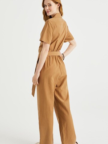 WE Fashion - Jumpsuit en marrón