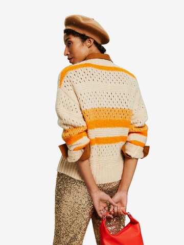 ESPRIT Knit Cardigan in Orange
