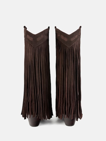 L37 HANDMADE SHOES Boots 'ACROSS THE LUNAR WING' in Bruin