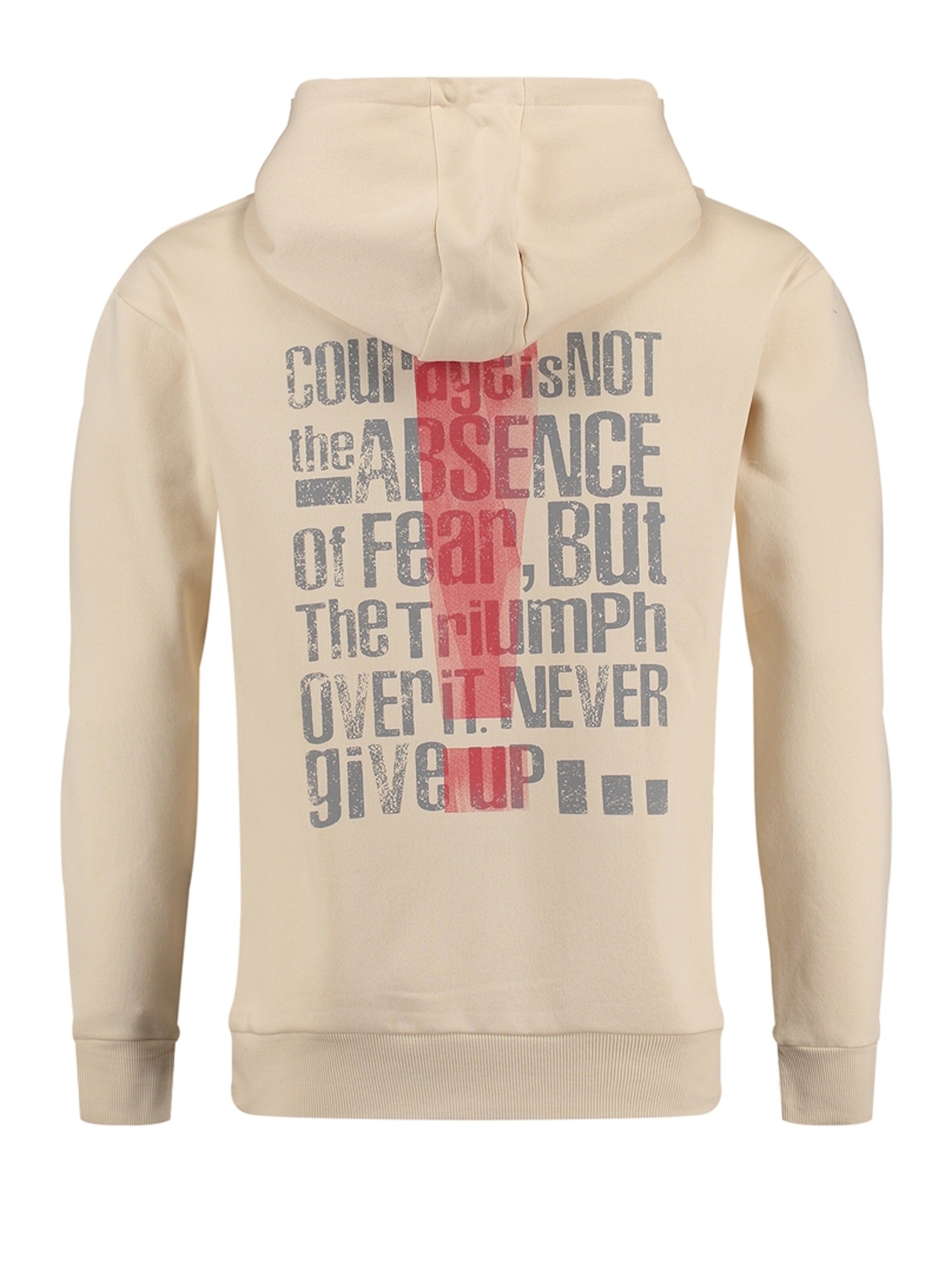 Key Largo Pullover 'True Courage' i beige