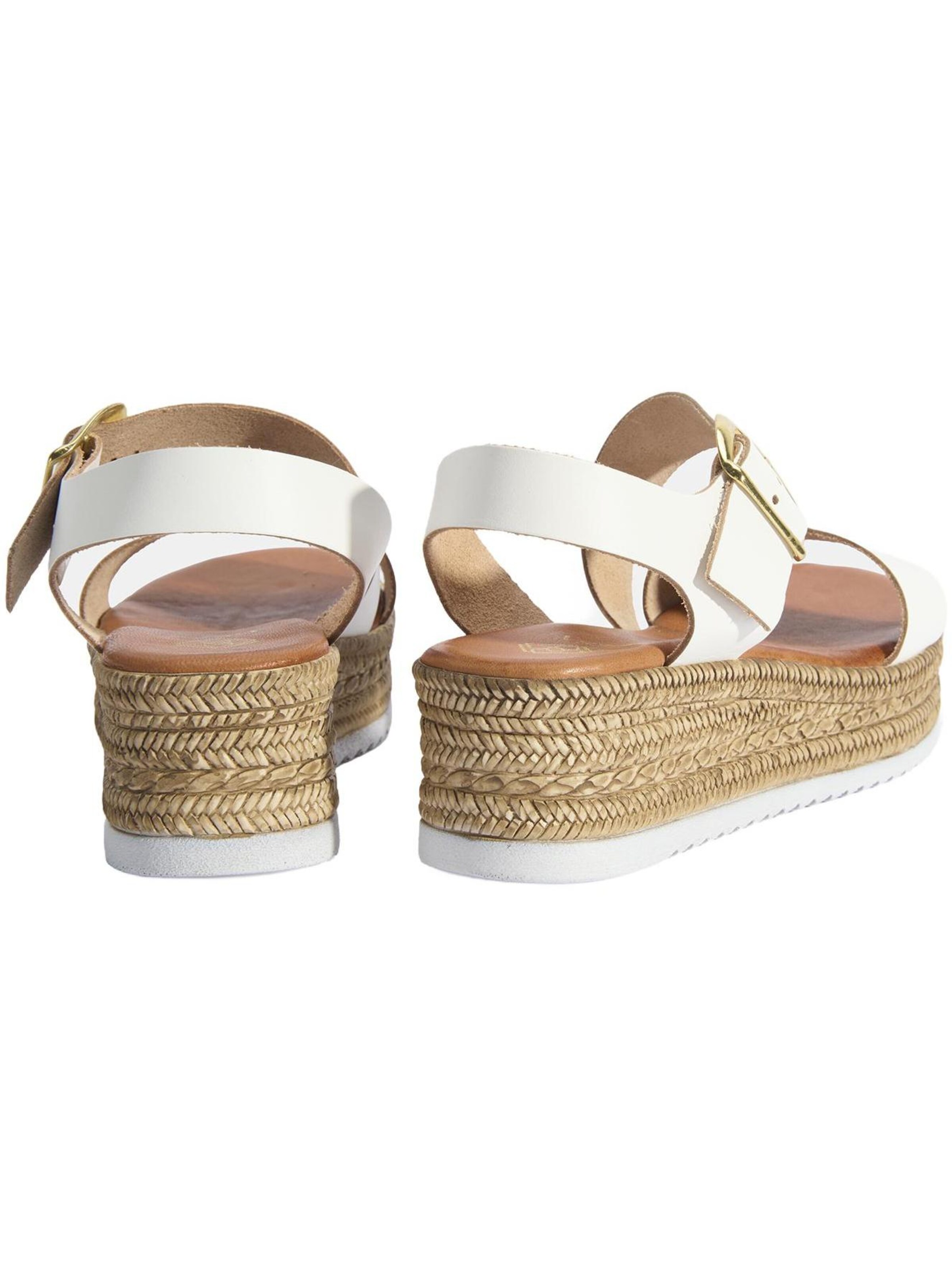 Desa Sandals 'Keilsandalen' in White