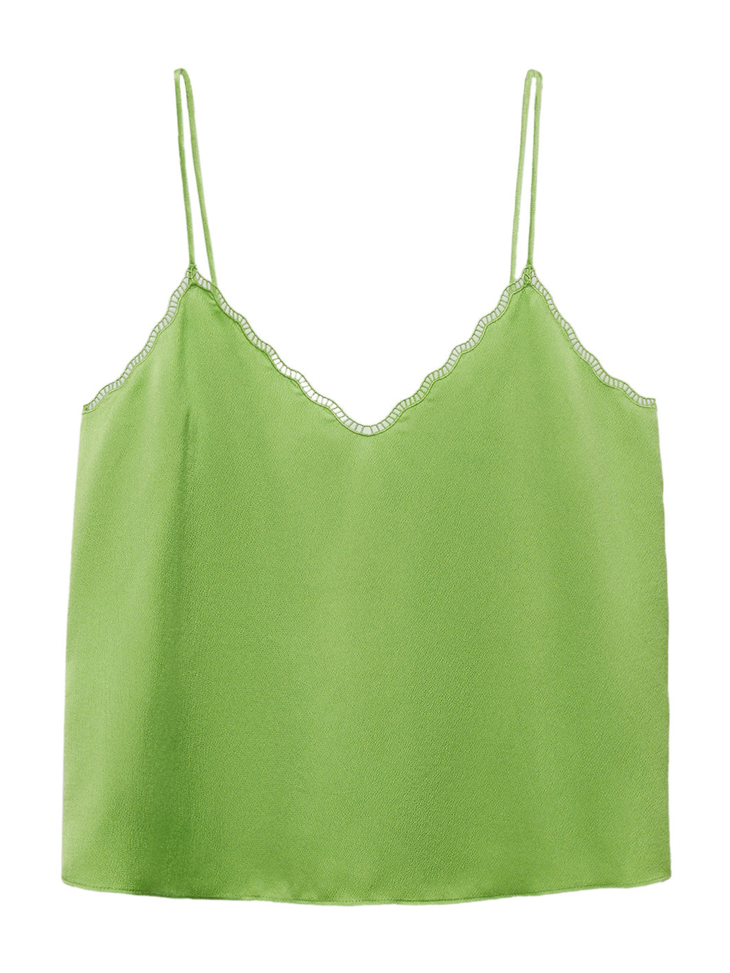 Top 'RACHY' de la MANGO pe verde: față