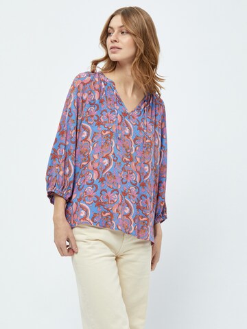 minus Blouse 'Katana' in Blue: front