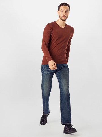 TOM TAILOR Regular fit Tröja i brun