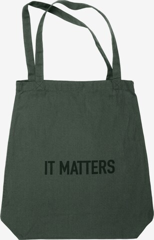 The Organic Company Garment Bag 'It Matters Bag' in Green: front