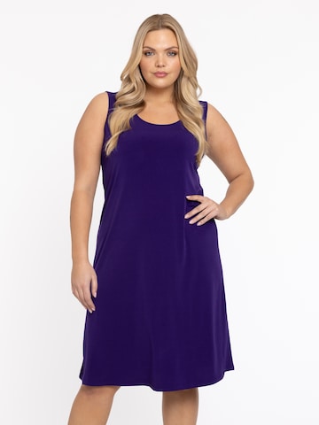 Yoek Dress in Purple: front
