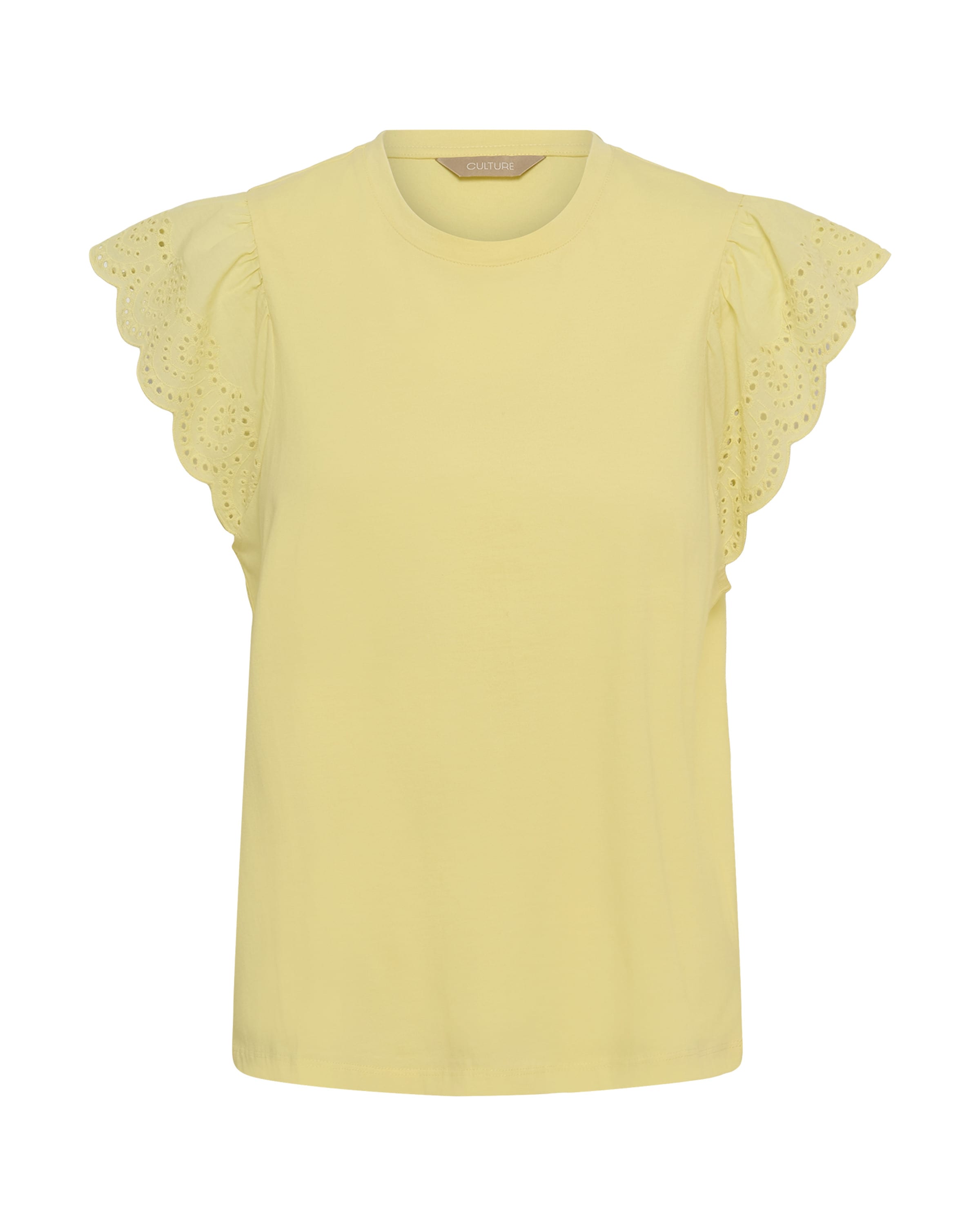 CULTURE Shirt 'Gaby' in Gelb: Vorderseite