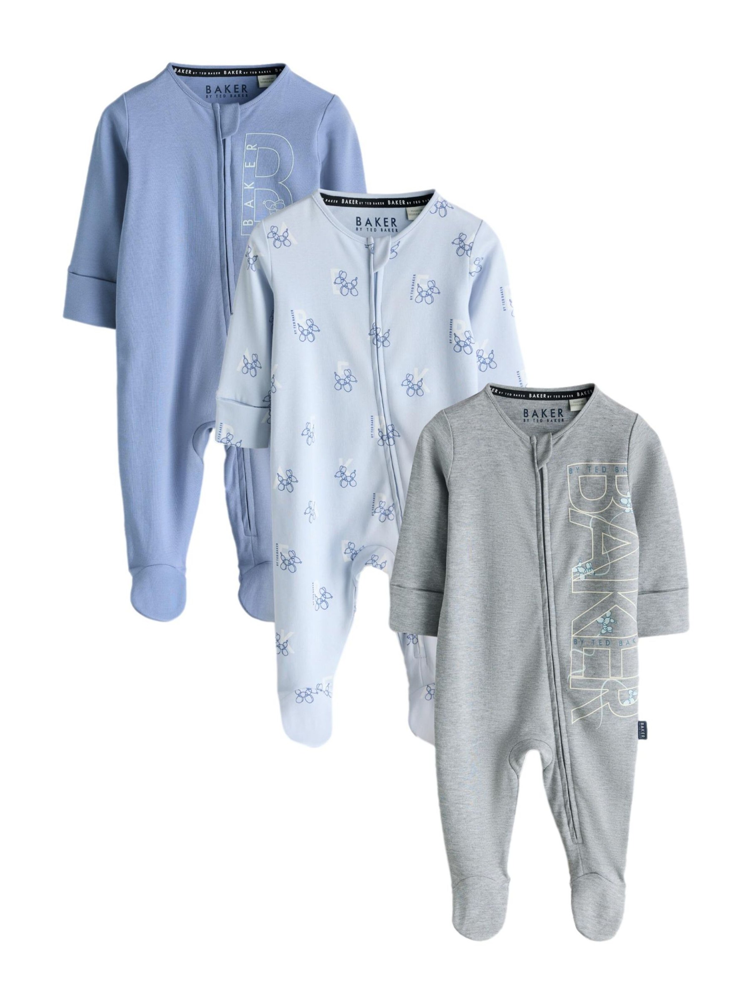 Baker by Ted Baker Pyžamo – modrá: přední strana