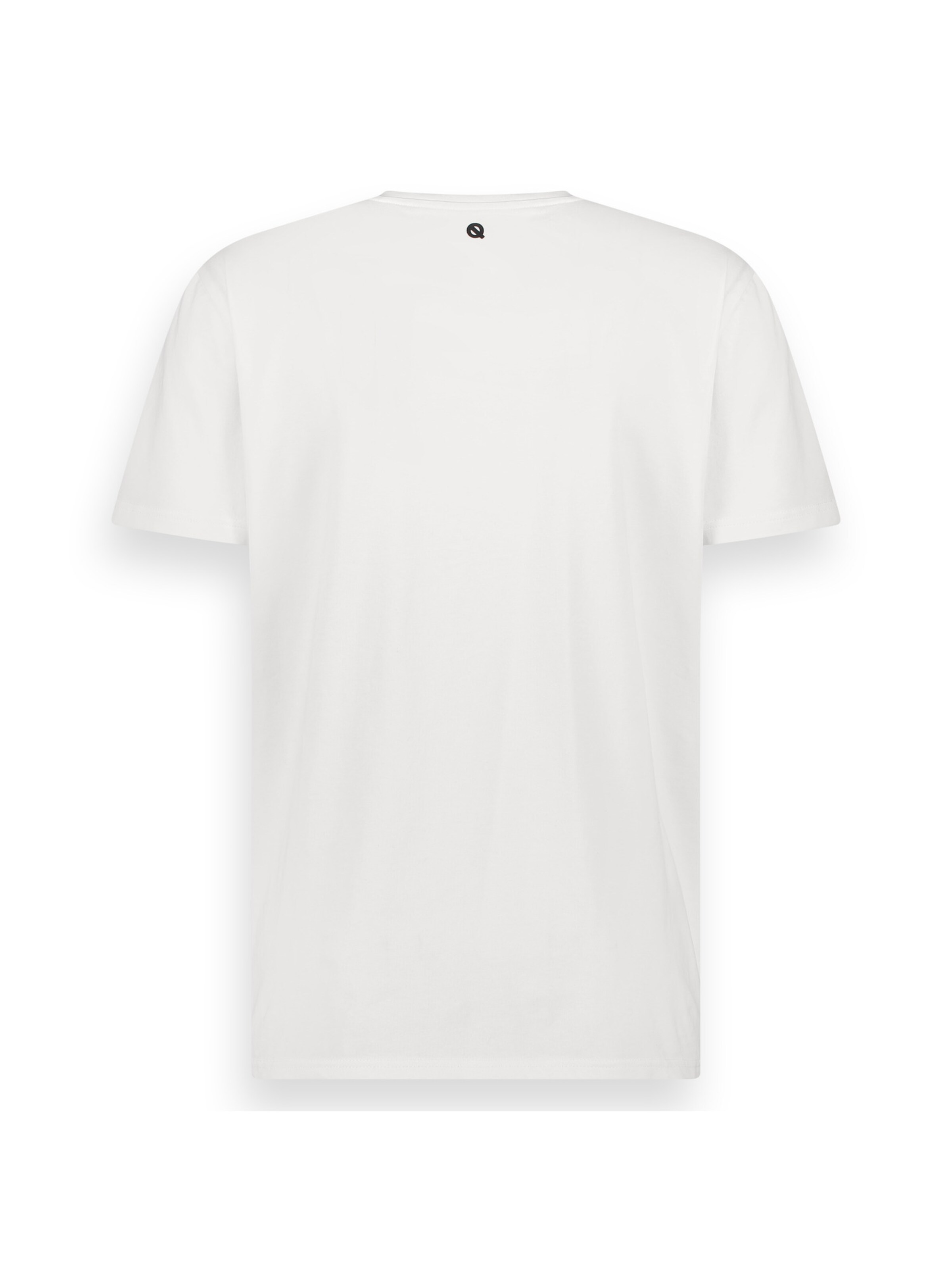 LEBASQ Shirt 'Parker Crew Neck HD print' in Wit