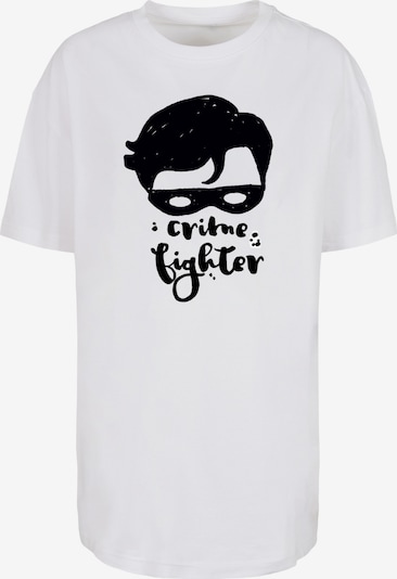 F4NT4STIC T-shirt oversize 'DC Comics Batman Crime Fighter Sketch' en noir / blanc, Vue avec produit