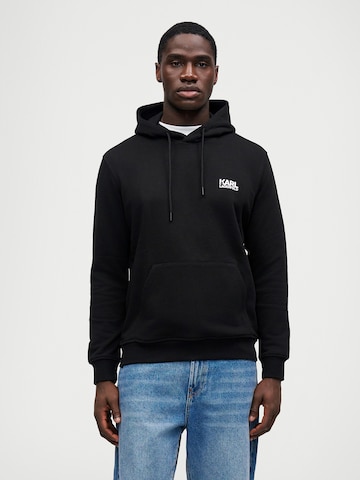 juoda Karl Lagerfeld Megztinis be užsegimo: priekis