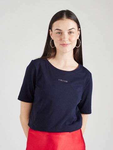 s.Oliver T-Shirt in Blau: predná strana