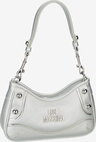 Love Moschino Shoulder Bag 'Rock'n Love 4140' in Silver: front