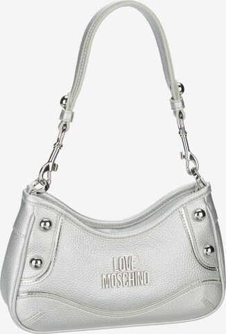 Sac bandoulière 'Rock'n Love 4140' Love Moschino en argent : devant