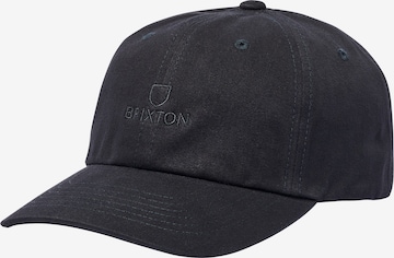 Brixton Cap 'ALPHA' in Black: front