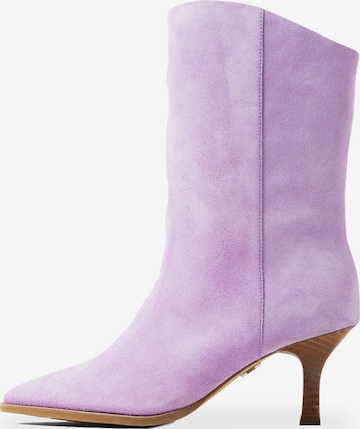 BRONX Ankle Boots 'New Lara' in Purple: front