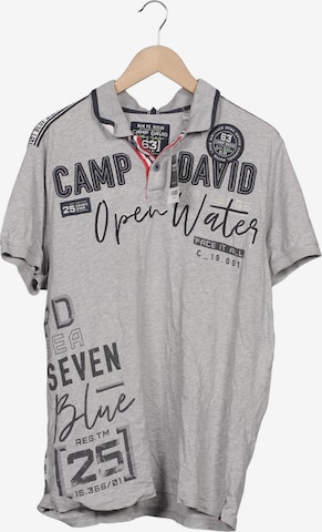 CAMP DAVID Poloshirt XXL in Grau: Vorderseite