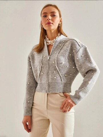 Cardigan 'Strickjacken' Bianco Lucci en gris