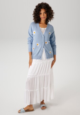 Aniston CASUAL Strickjacke in Blau