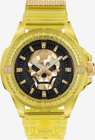 Philipp Plein Watches Analog Watch '$kull' in Yellow: front