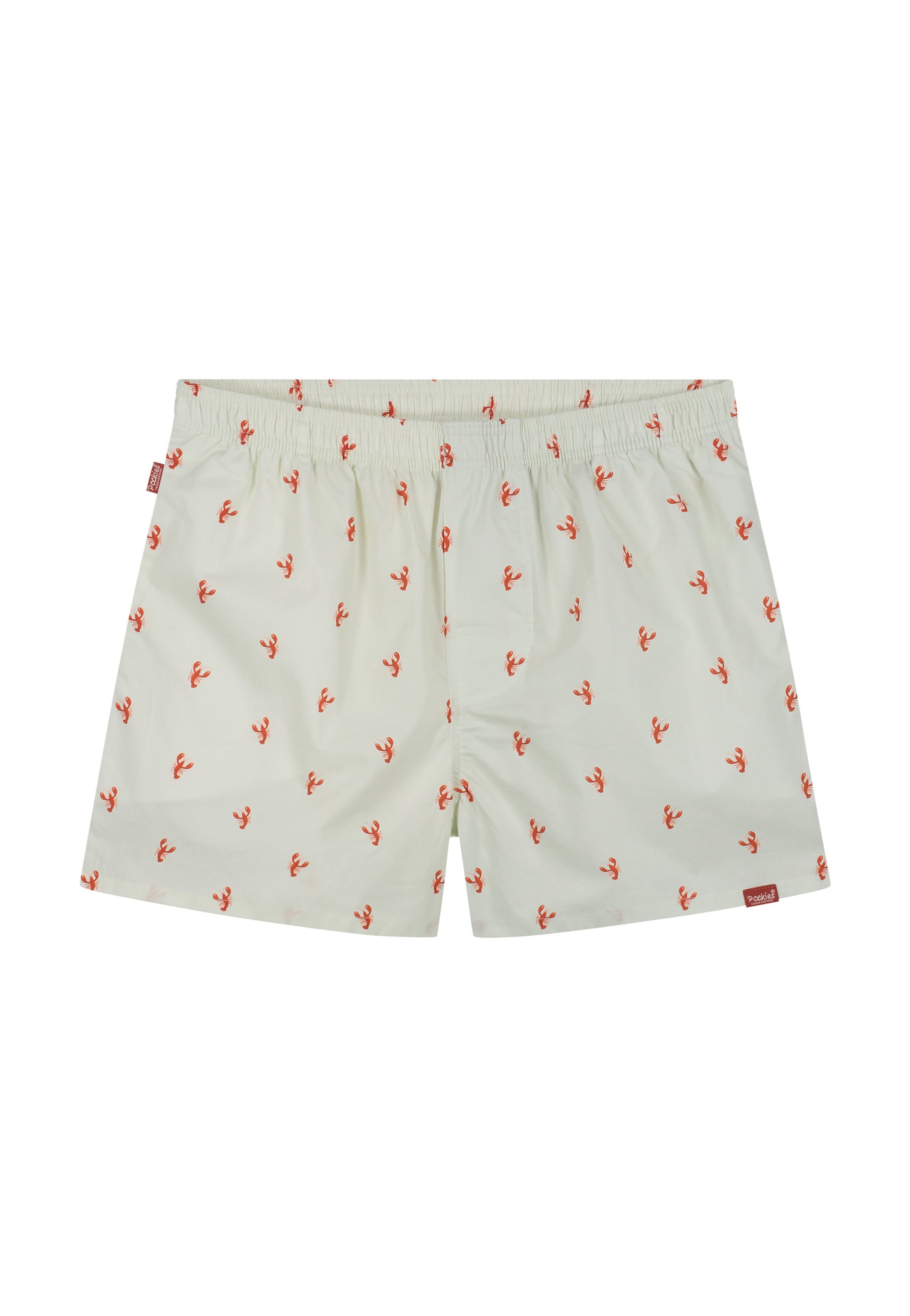 Pockies Boxerky 'Lobster' – bílá: přední strana