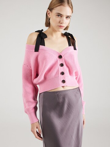 Cardigan PINKO en rose : devant