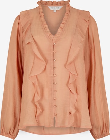 Apricot Bluse in Orange: Vorderseite