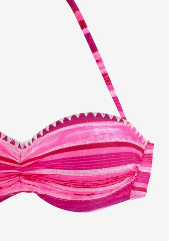 BUFFALO Bandeau Bikini in Roze