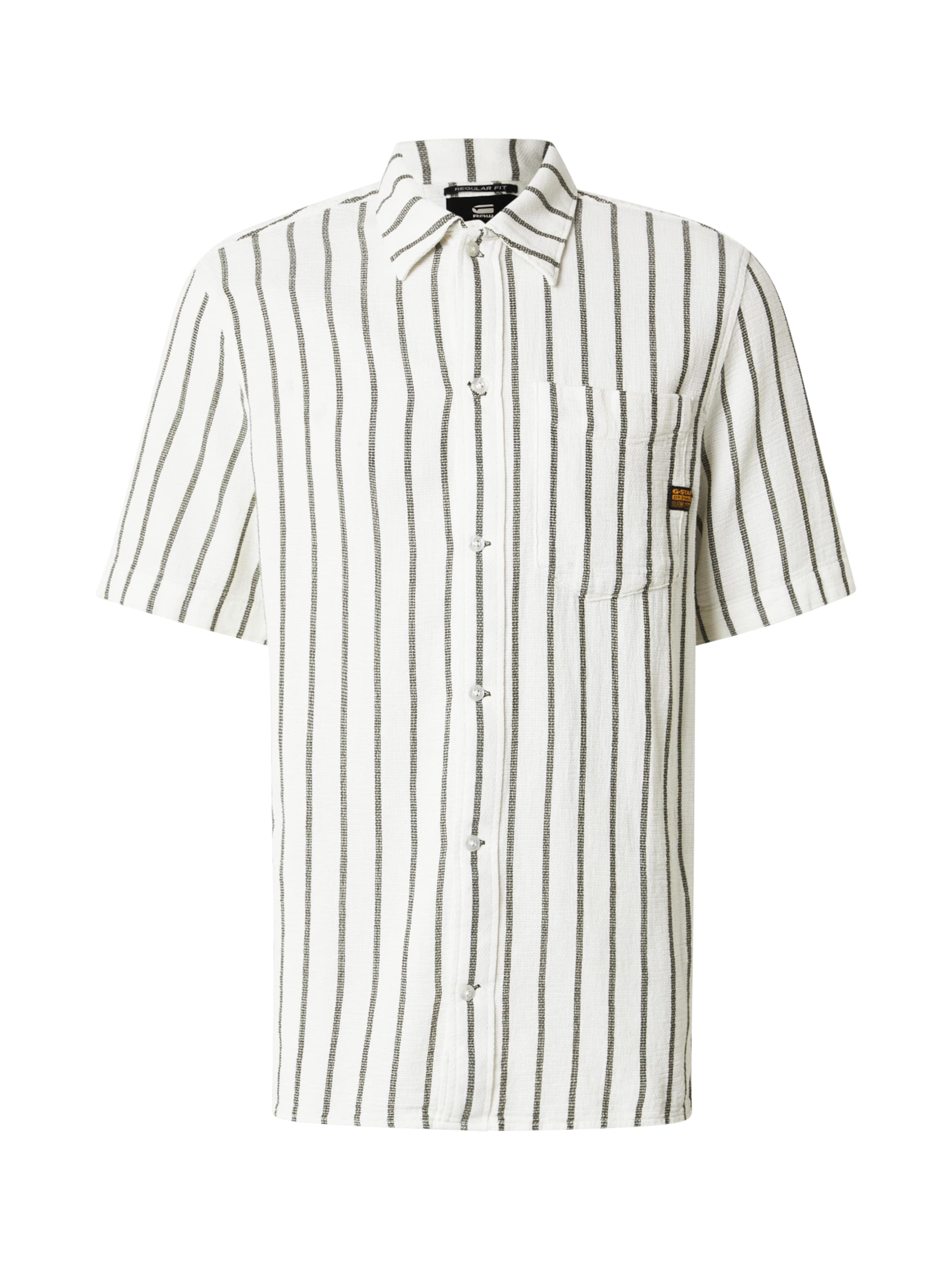 G-STAR Košile - olivová / bílá, Produkt